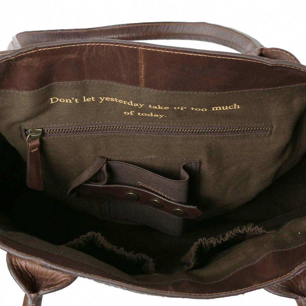 NEW STS RANCHWEAR women's basic bliss tote in chocolate - Picture 3 of 3